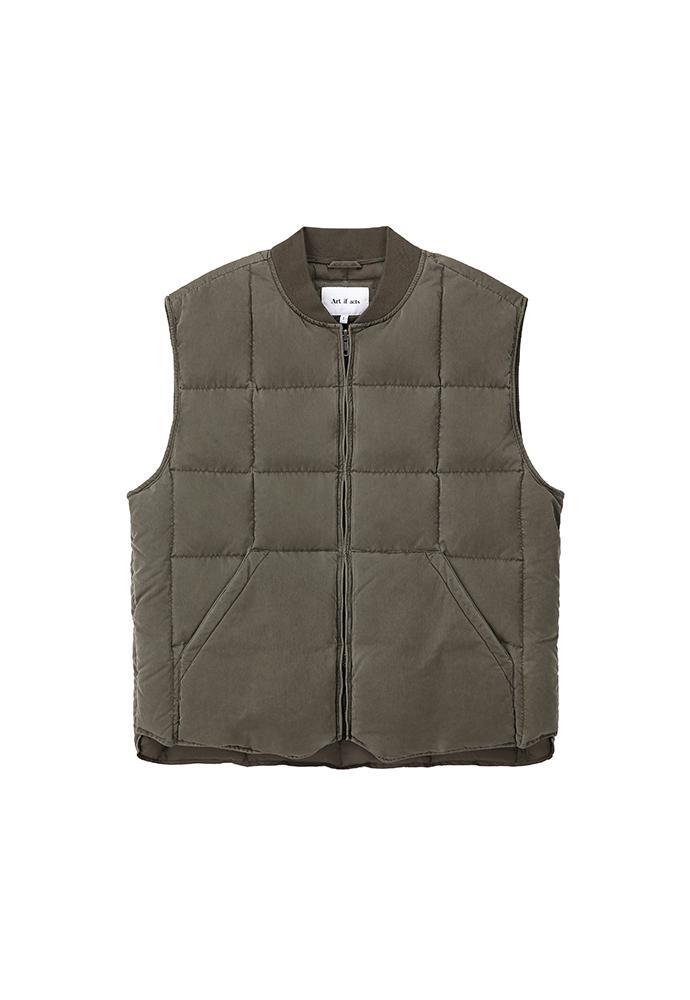 Art if acts - Garment Washed Quilted Vest (Vintage Moss) product image 9 | TRAB K-Fashion Australia