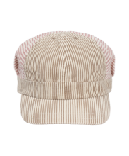 Coyseio - Striped Pintuck Puff Cap (Pink) product image 1 | TRAB K-Fashion Australia