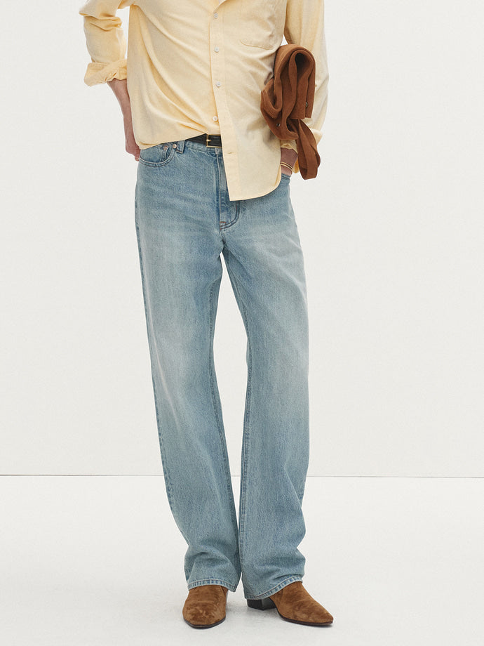 Tonywack - Straight-Leg Denim Jeans (Washed Light Blue) product image 5 | TRAB K-Fashion Australia