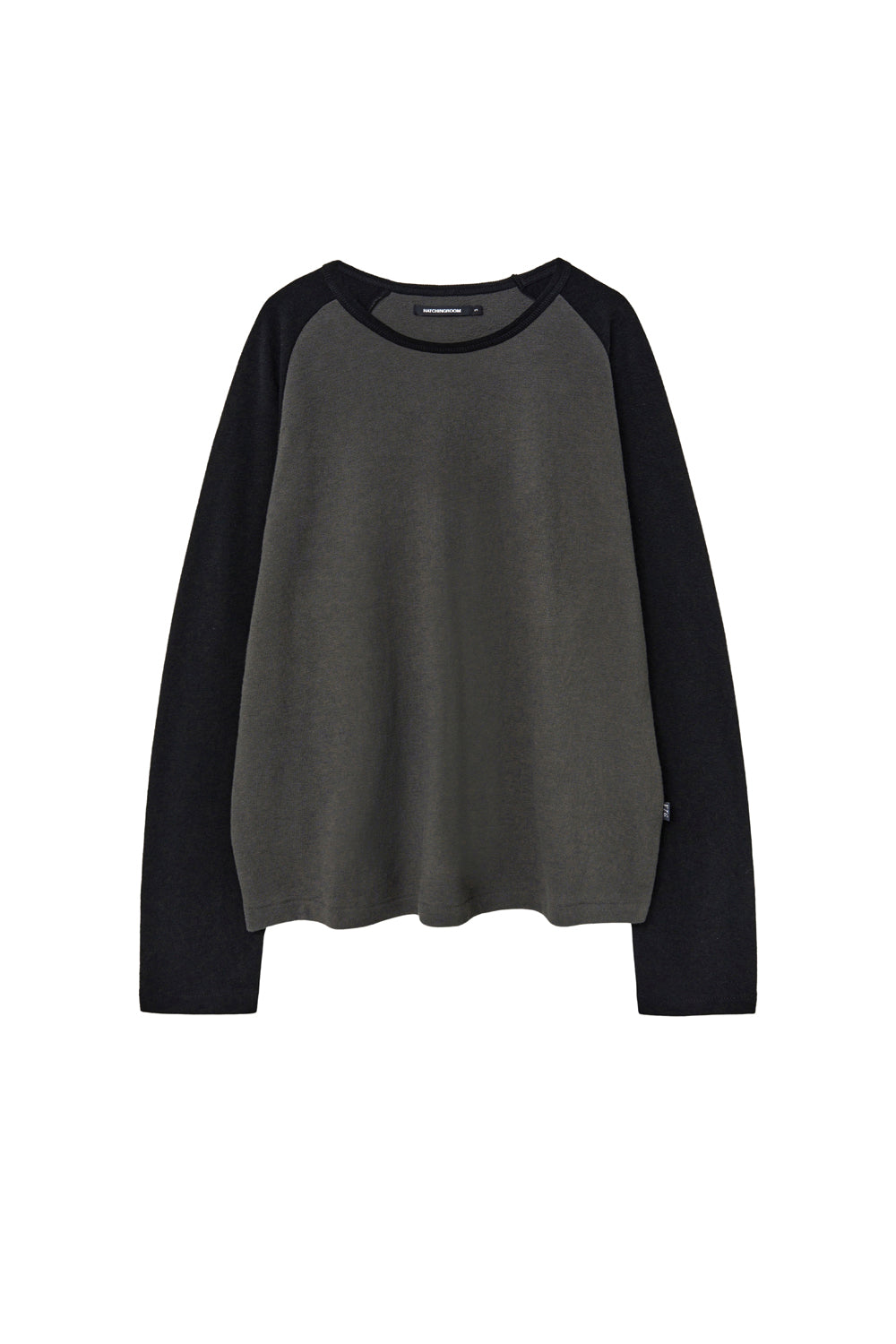Hatchingroom - Raglan Tee (Black/Moss Charcoal) product image 1 | TRAB K-Fashion Australia