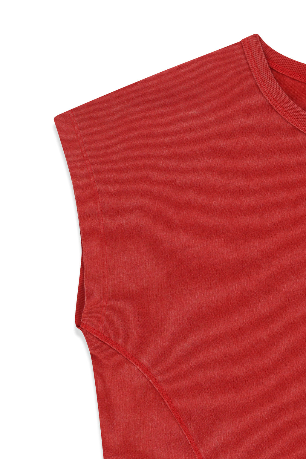 Matin Kim - Curved Cut Slim Top (Red) product image 5 | TRAB K-Fashion Australia