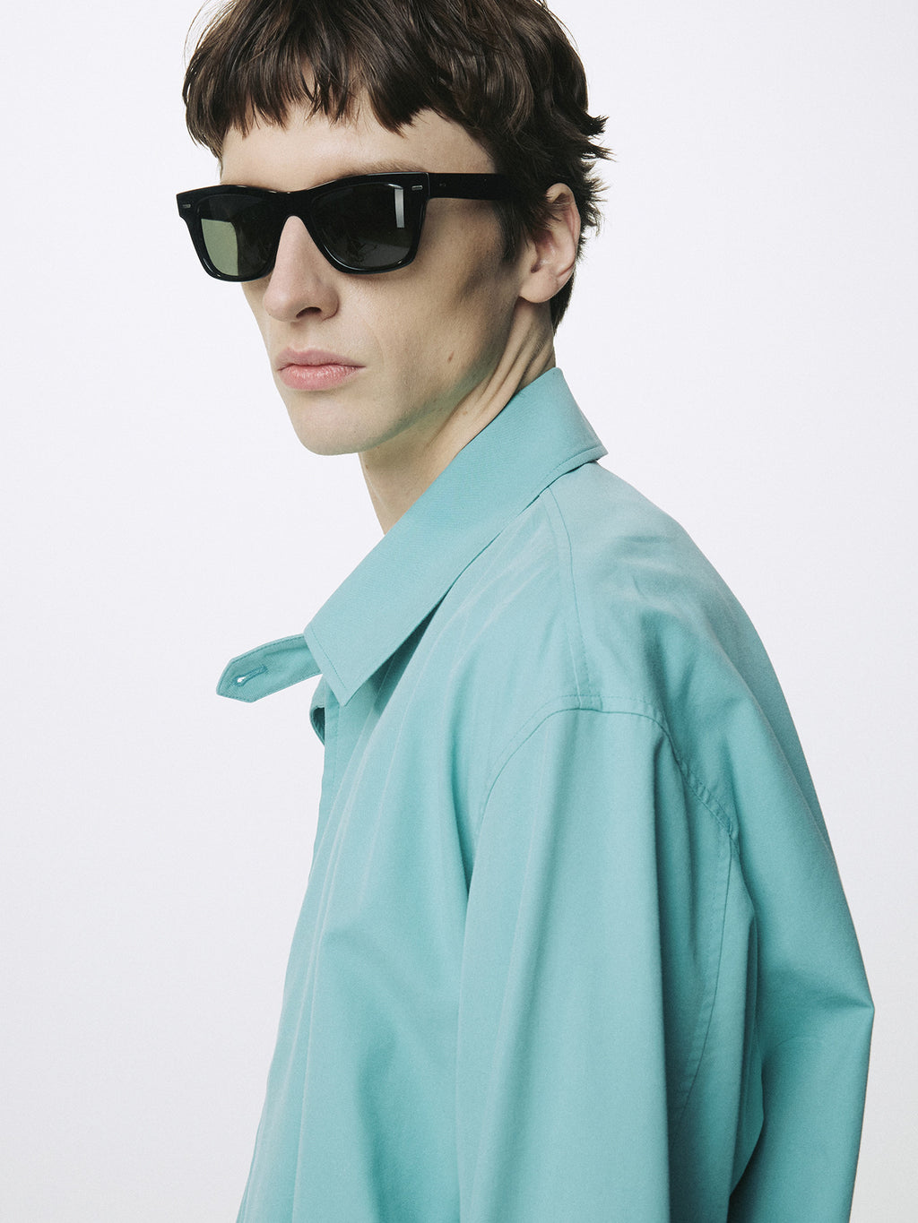 Tonywack - Washed Cotton Lyocell Blouson Jacket (Turquoise) product image 8 | TRAB K-Fashion Australia