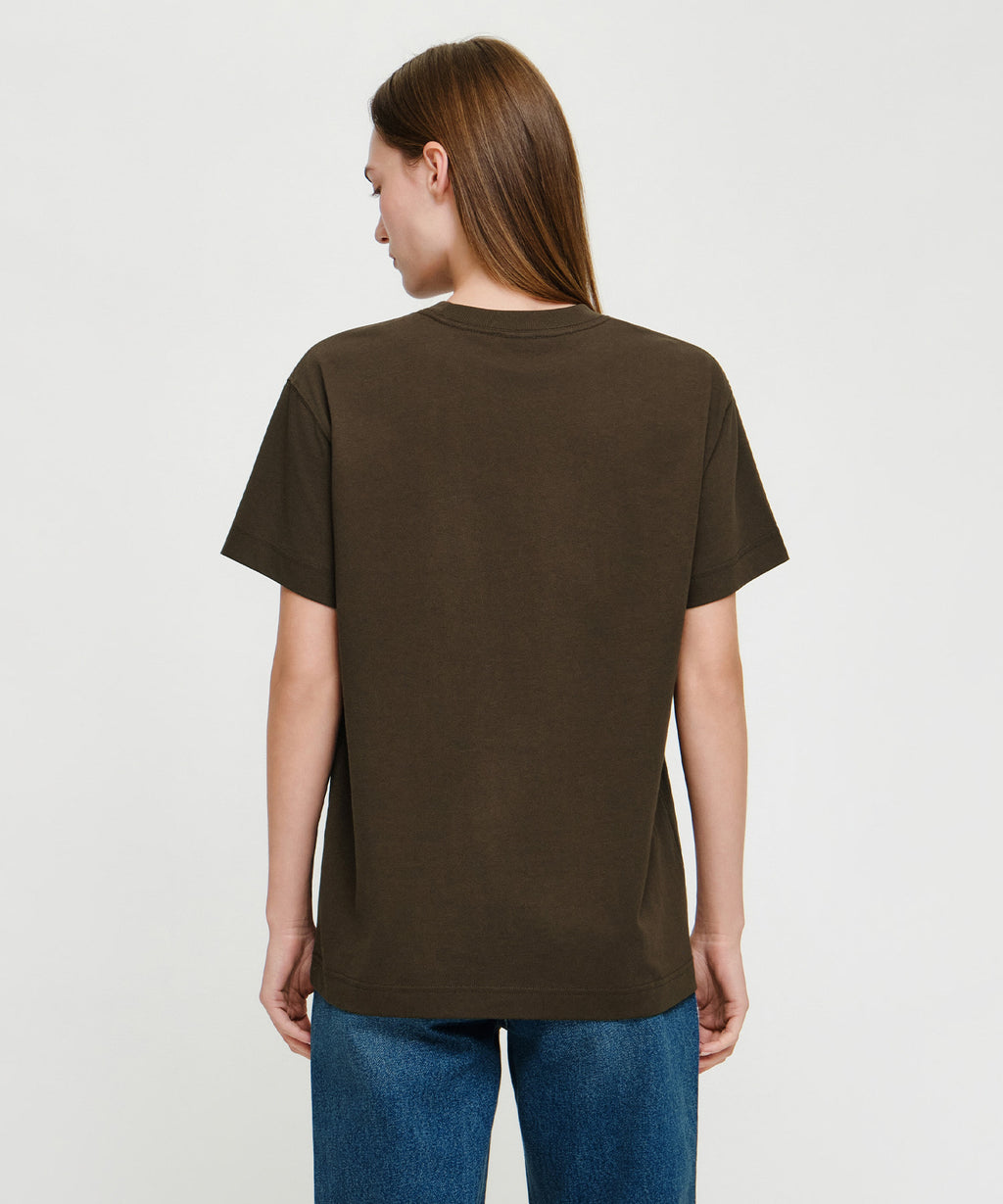 Marithe & Francois Girbaud - Seoul Exclusive Classic Logo Tee (Dark Brown) product image 3 | TRAB K-Fashion Australia