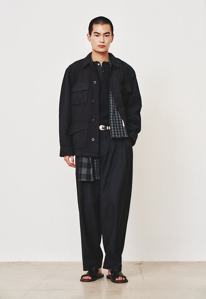 Art if acts - Garment Dyed Jungle Fatigue Jacket (Vintage Black) product image 4 | TRAB K-Fashion Australia
