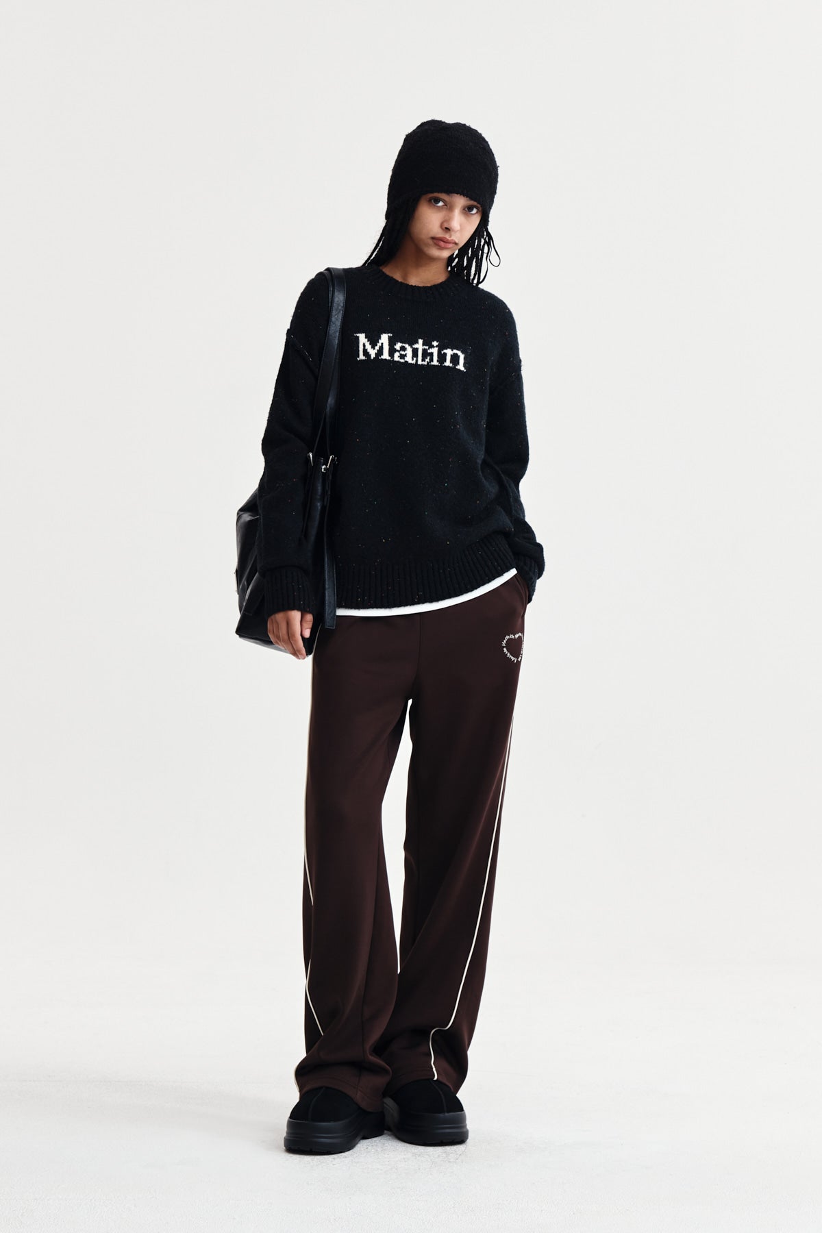 Matin Kim - Matin Mixed Yarn Knit Pullover (Dark Navy) product image 9 | TRAB K-Fashion Australia