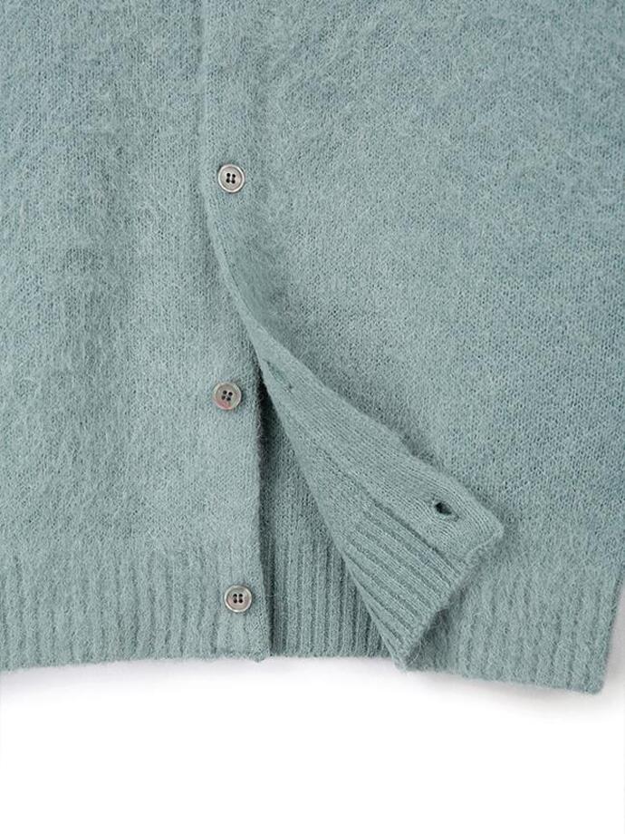 Art if acts - Mohair Round Neck Cardigan (Mint) product image 11 | TRAB K-Fashion Australia