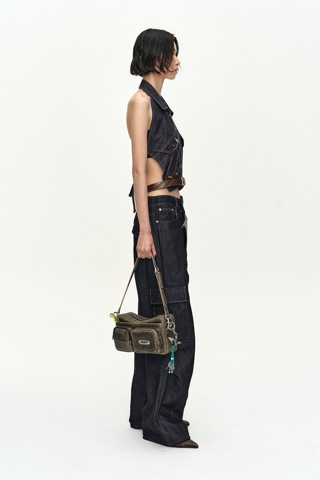Andersson Bell - Rigid Turnover Cargo Jeans (Indigo) product image 7 | TRAB K-Fashion Australia