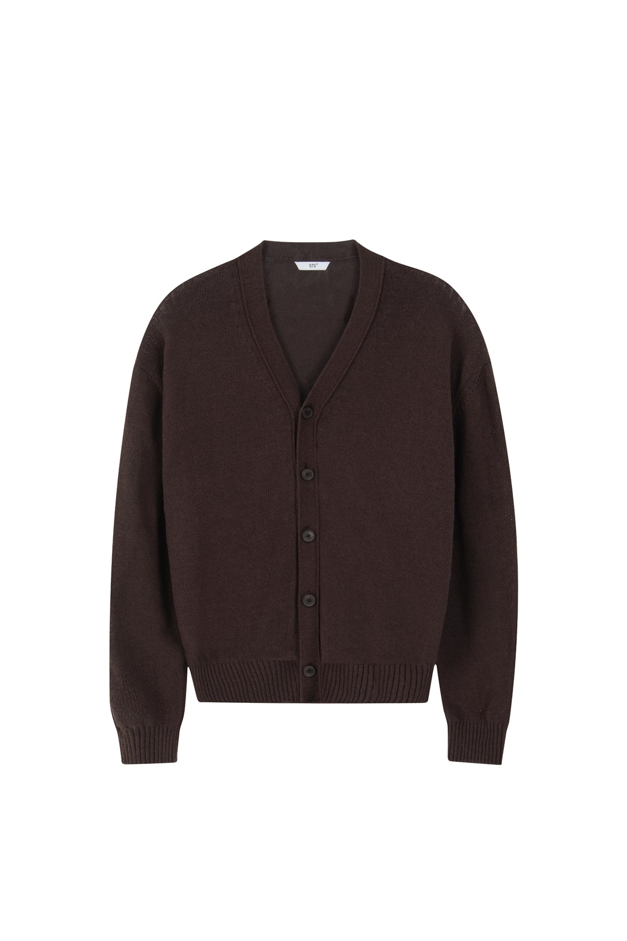 Stu - V- Neck Light Cardigan (Brown) product image 17 | TRAB K-Fashion Australia