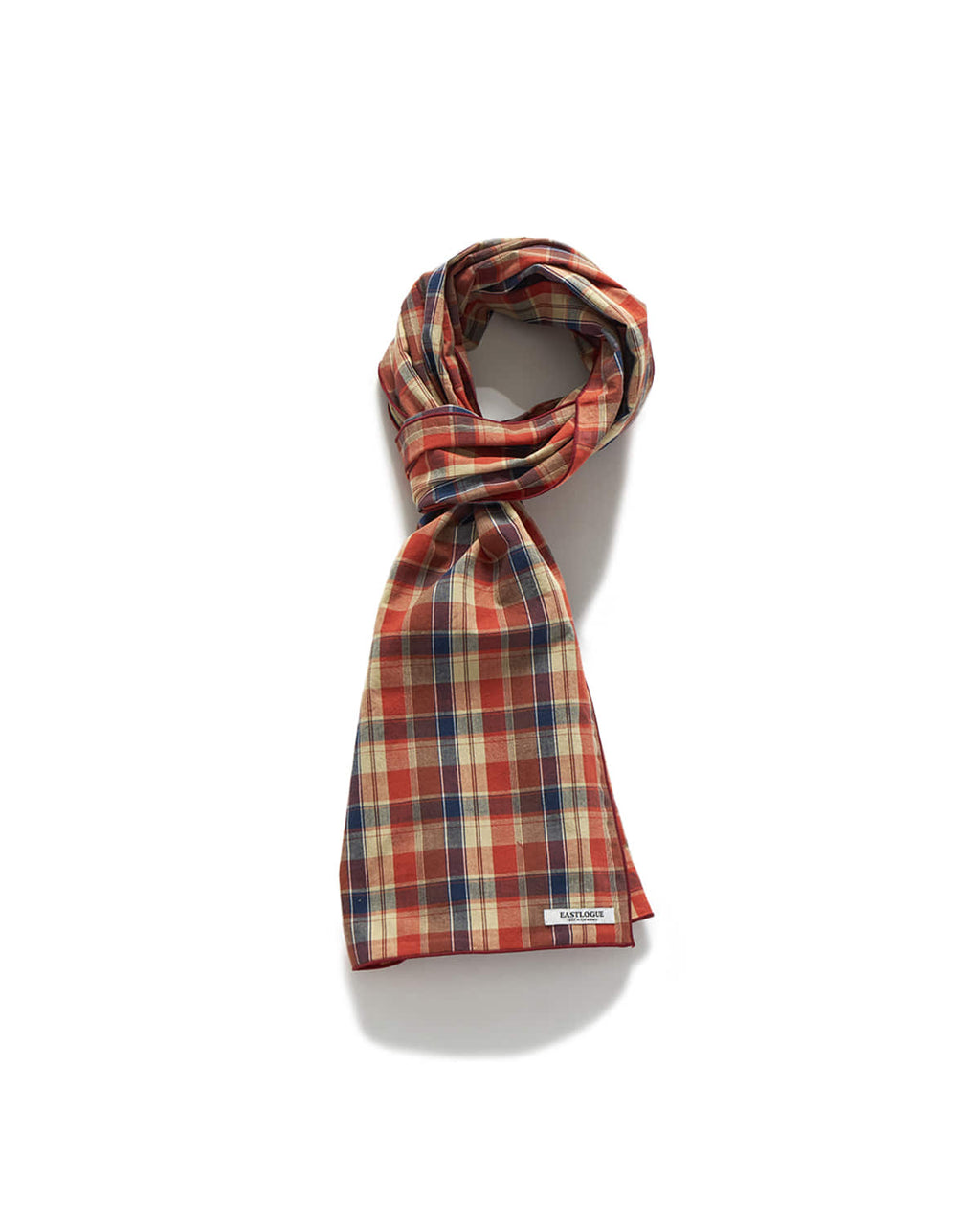 Eastlogue - Pattern Scarf (Orange Blue Check) product image 2 | TRAB K-Fashion Australia