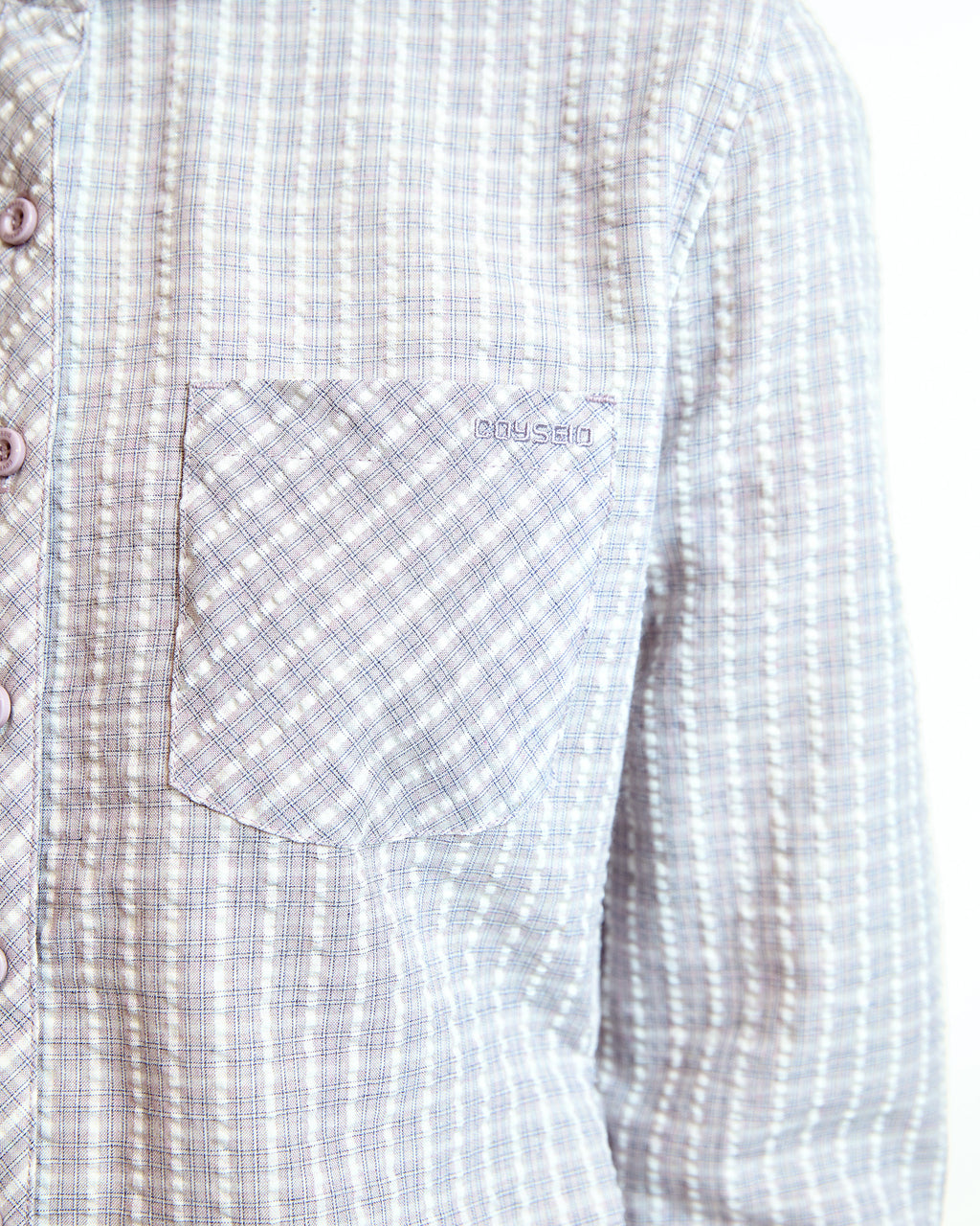 Coyseio - Round Collar Capri Shirt (Ash Pink) product image 2 | TRAB K-Fashion Australia