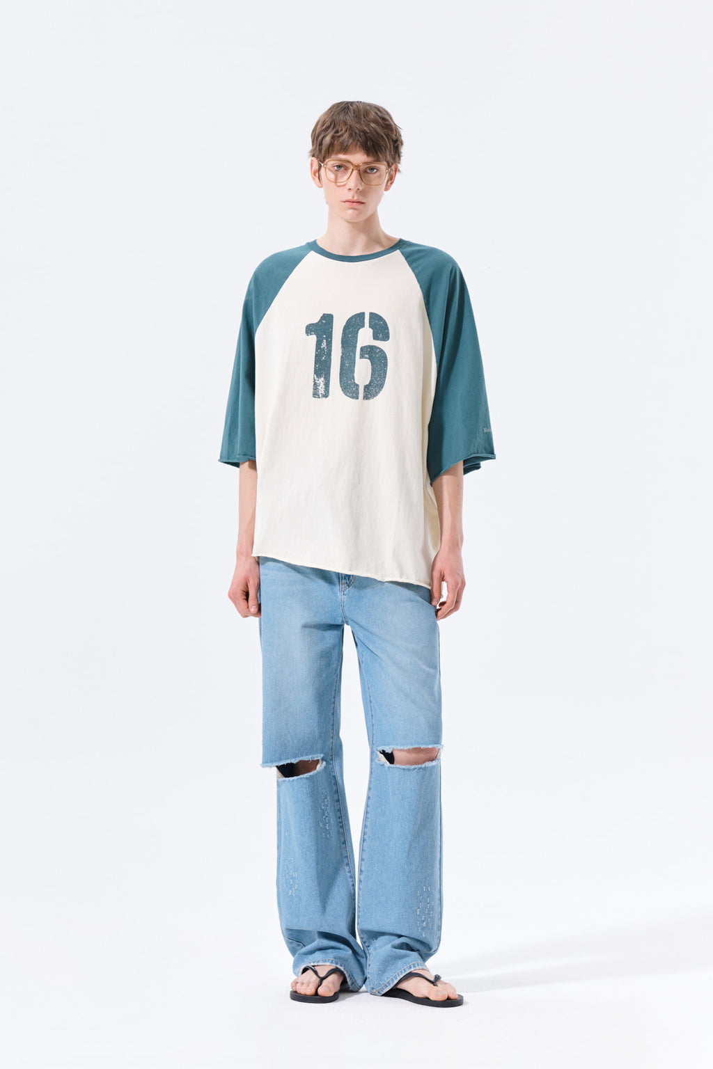 Matin Kim - Raw Edge Raglan Top (Cream) product image 14 | TRAB K-Fashion Australia