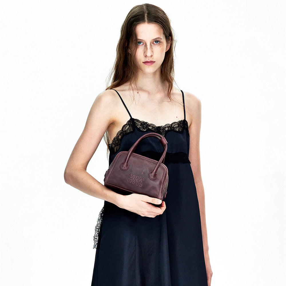 Marge Sherwood - Soft Tote Mini (Wine Pull-Up) product image 2 | TRAB K-Fashion Australia