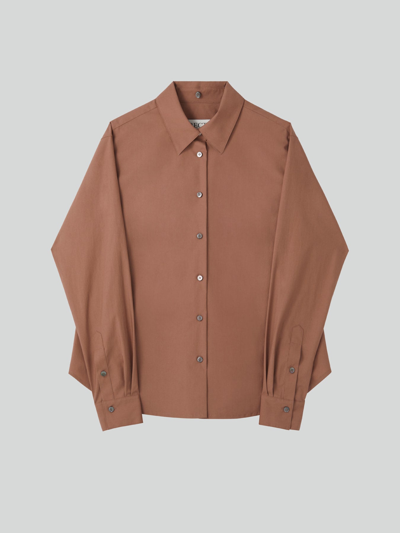 Recto - Powdery Cotton Scarf Shirt (Rust Pink) product image 10 | TRAB K-Fashion Australia