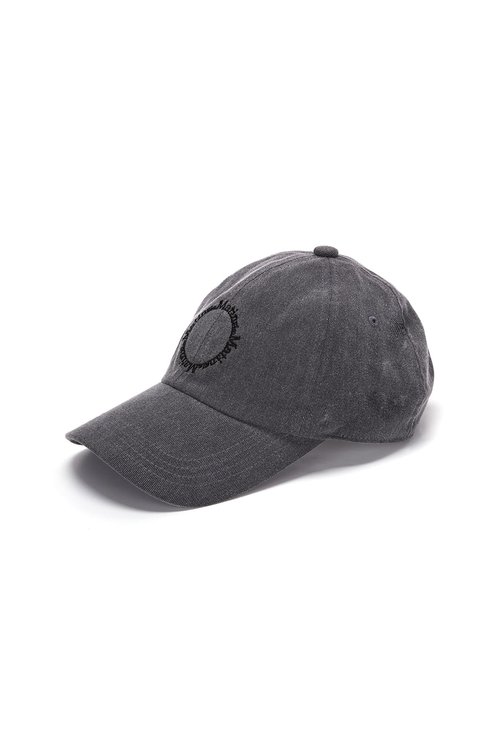Matin Kim - Macaron Logo Ball Cap (Charcoal) product image 2 | TRAB K-Fashion Australia