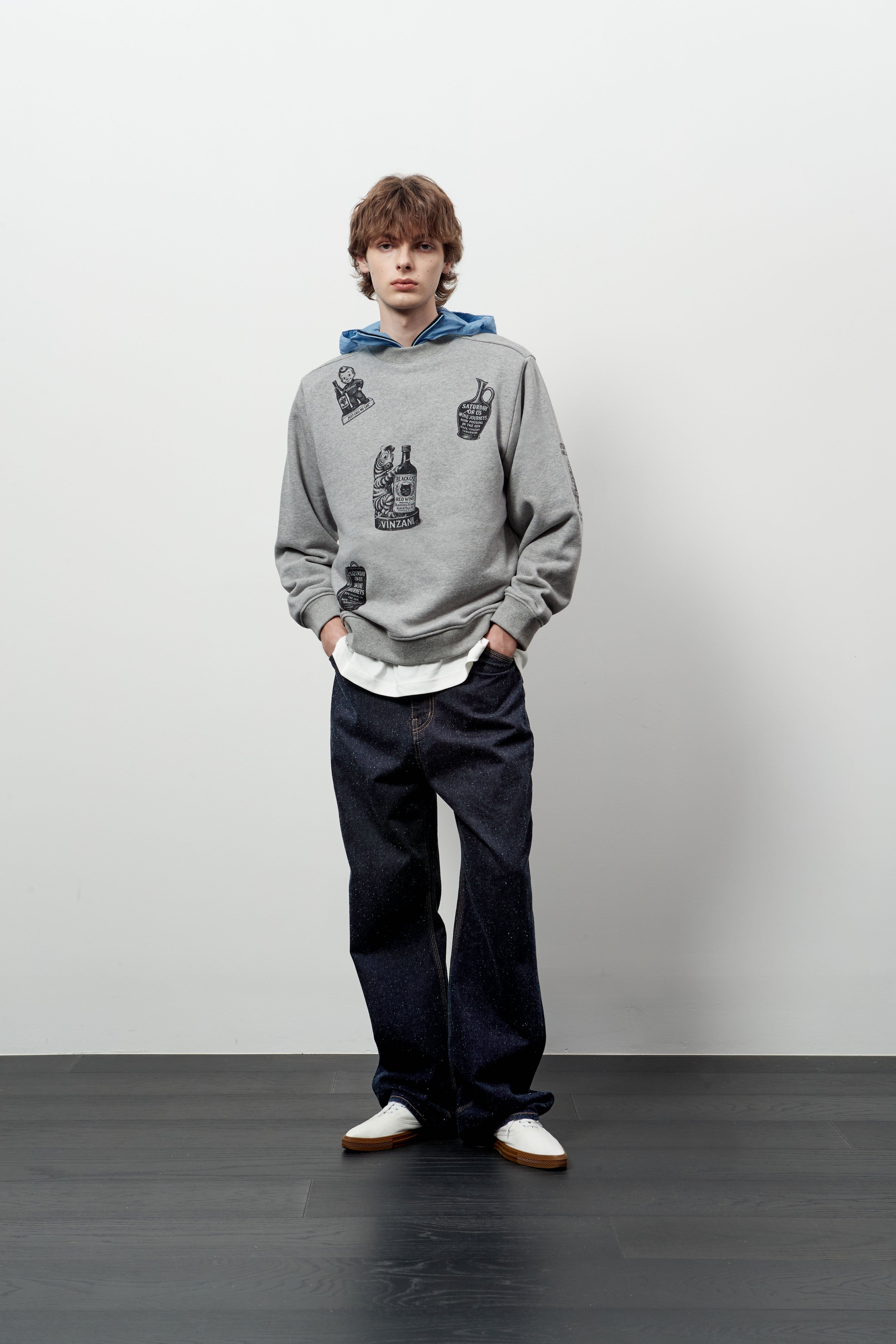Stu - Printing Sweatshirt Melange (Grey) product image 9 | TRAB K-Fashion Australia