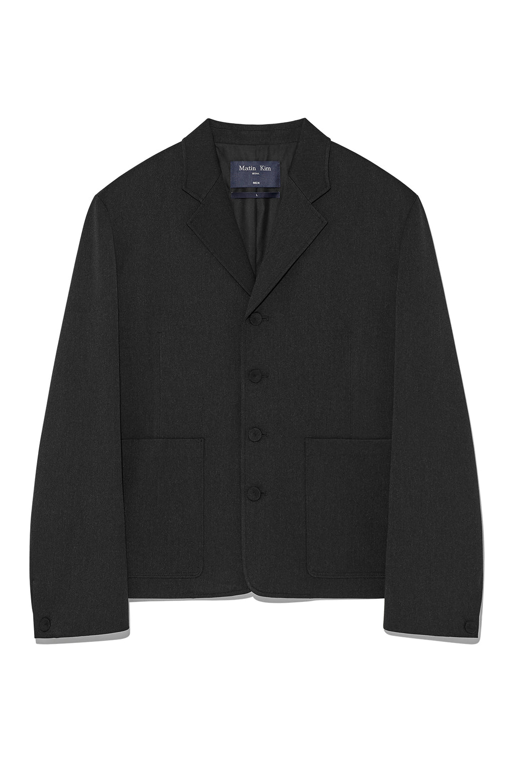 Matin Kim - Stitch Point Single Jacket (Charcoal) product image 1 | TRAB K-Fashion Australia