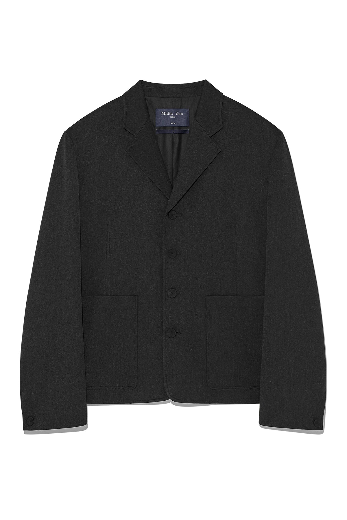 Matin Kim - Stitch Point Single Jacket (Charcoal) product image 1 | TRAB K-Fashion Australia