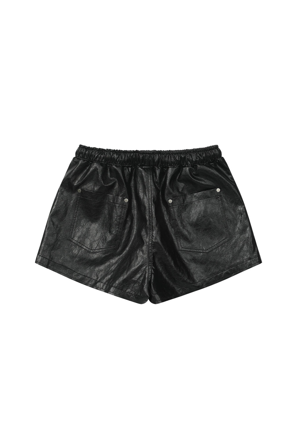 Deinet - Stud Point Faux Leather Shorts (Black) product image 9 | TRAB K-Fashion Australia