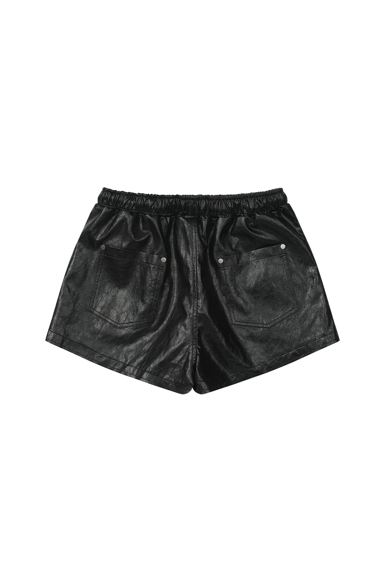 Deinet - Stud Point Faux Leather Shorts (Black) product image 9 | TRAB K-Fashion Australia