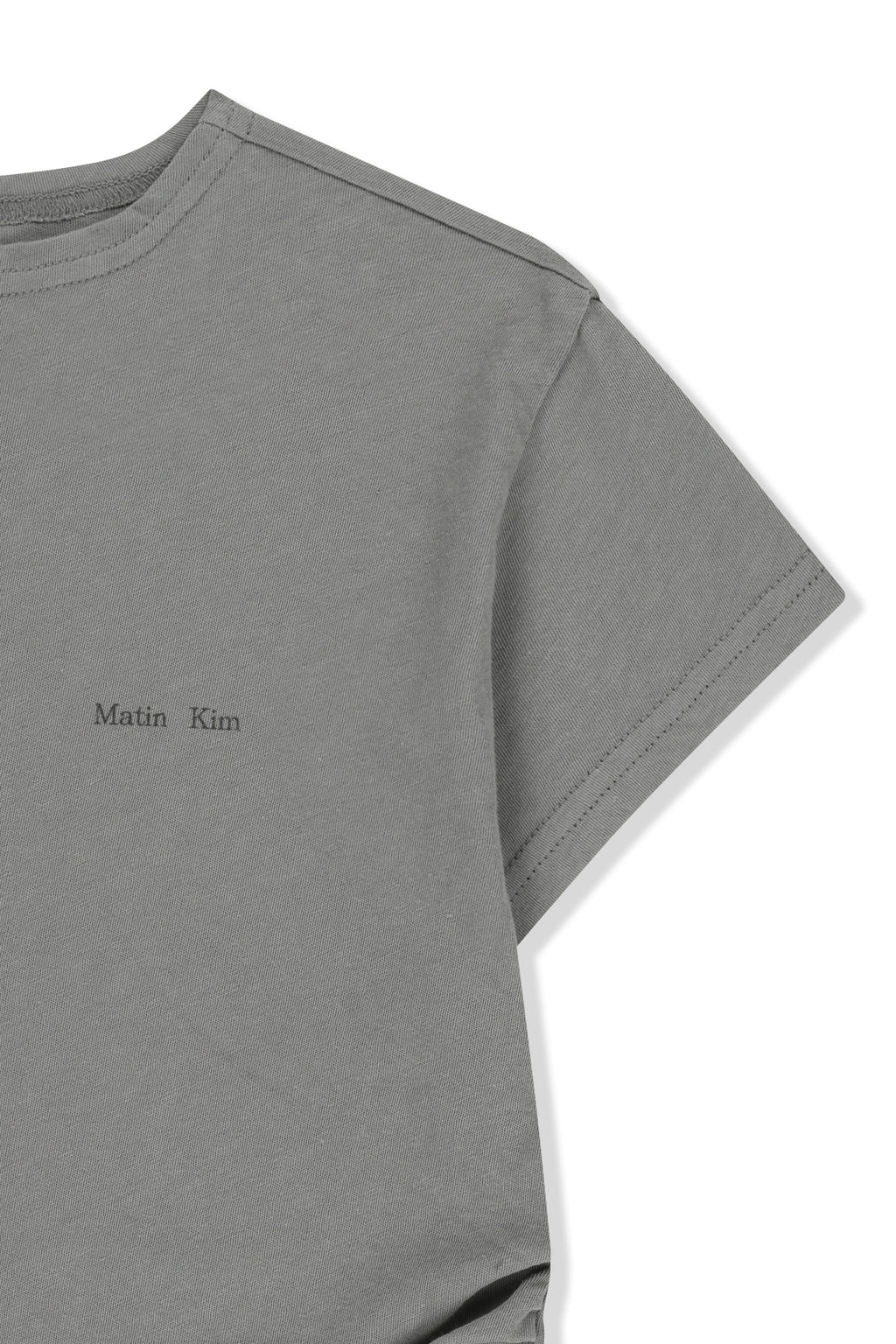 Matin Kim - Side Shirring Button Top (Grey) product image 4 | TRAB K-Fashion Australia