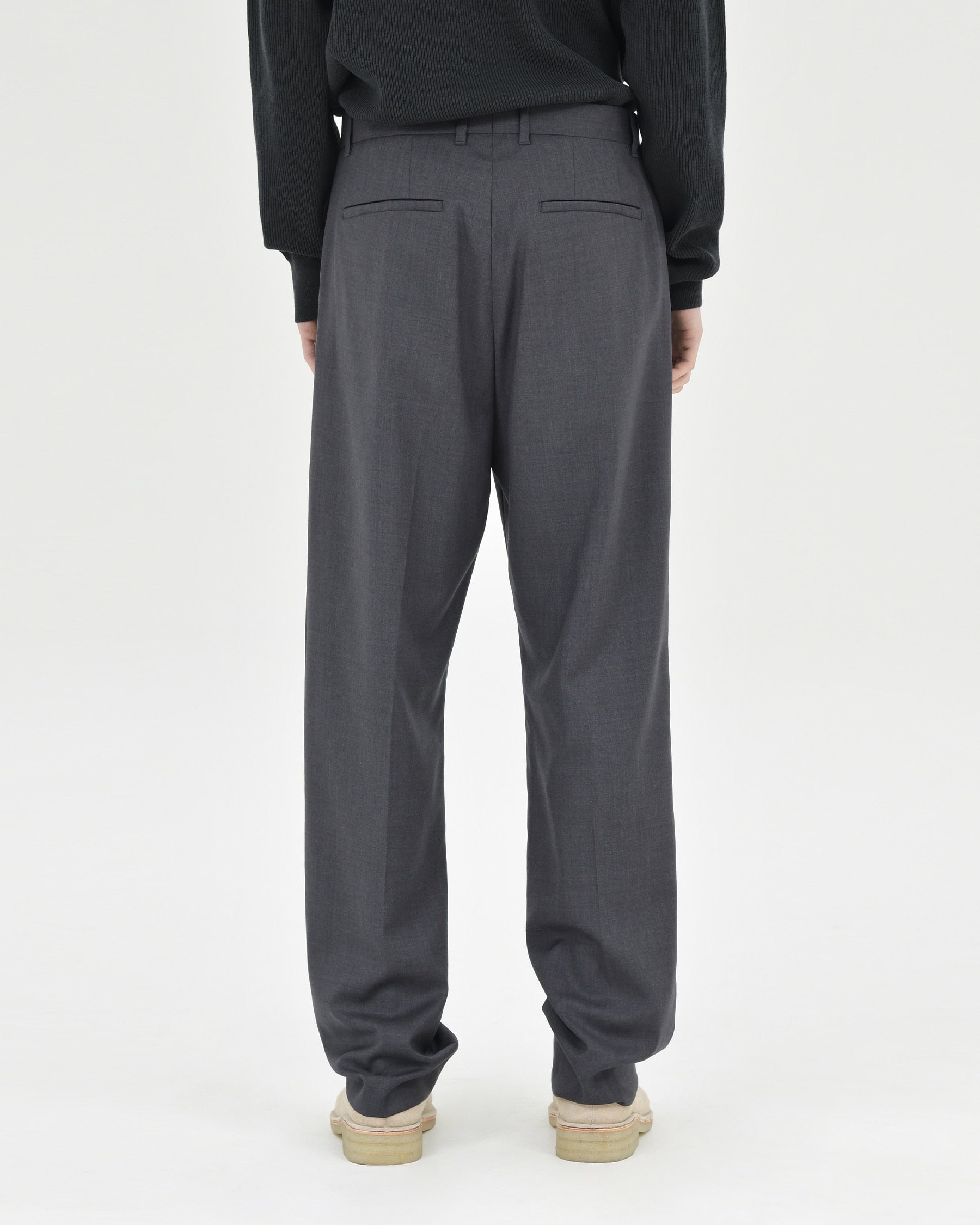Brownyard - One Tuck Trouser (Charcoal) product image 2 | TRAB K-Fashion Australia