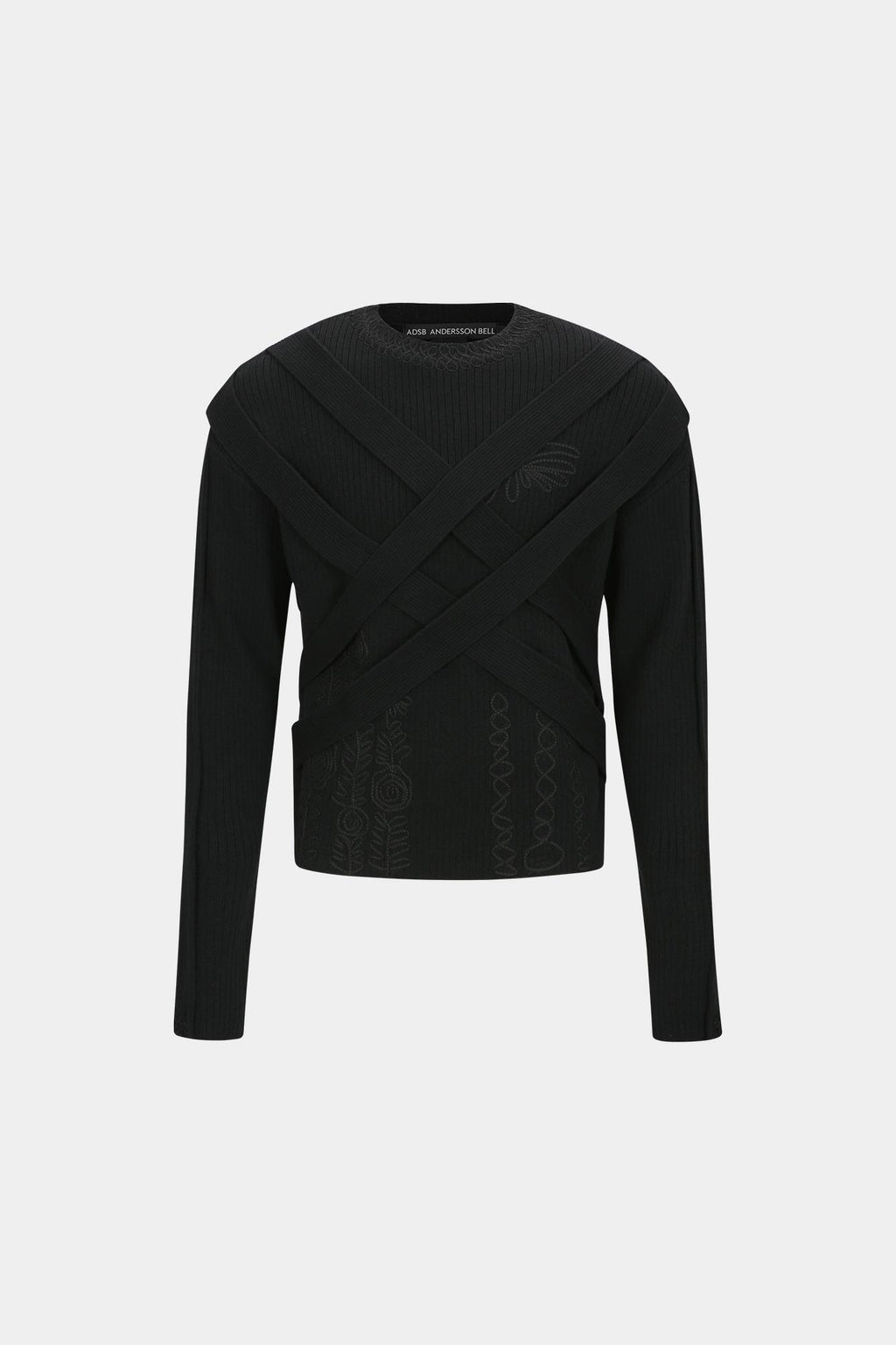 Andersson Bell - Harness Crew-Neck Sweater (Black) product image 7 | TRAB K-Fashion Australia