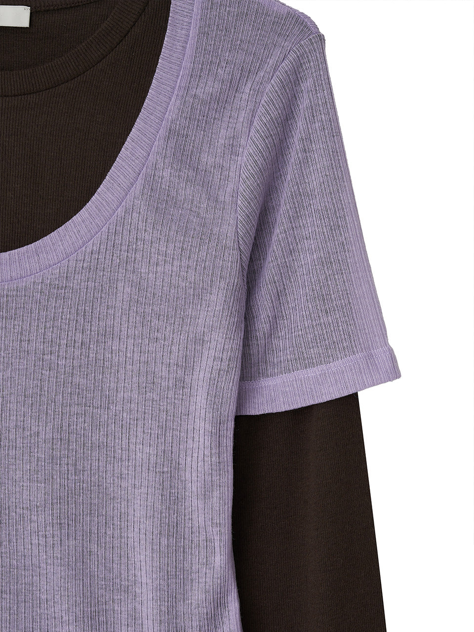 Kijun - Layered Jersey Top (Lavender) product image 11 | TRAB K-Fashion Australia