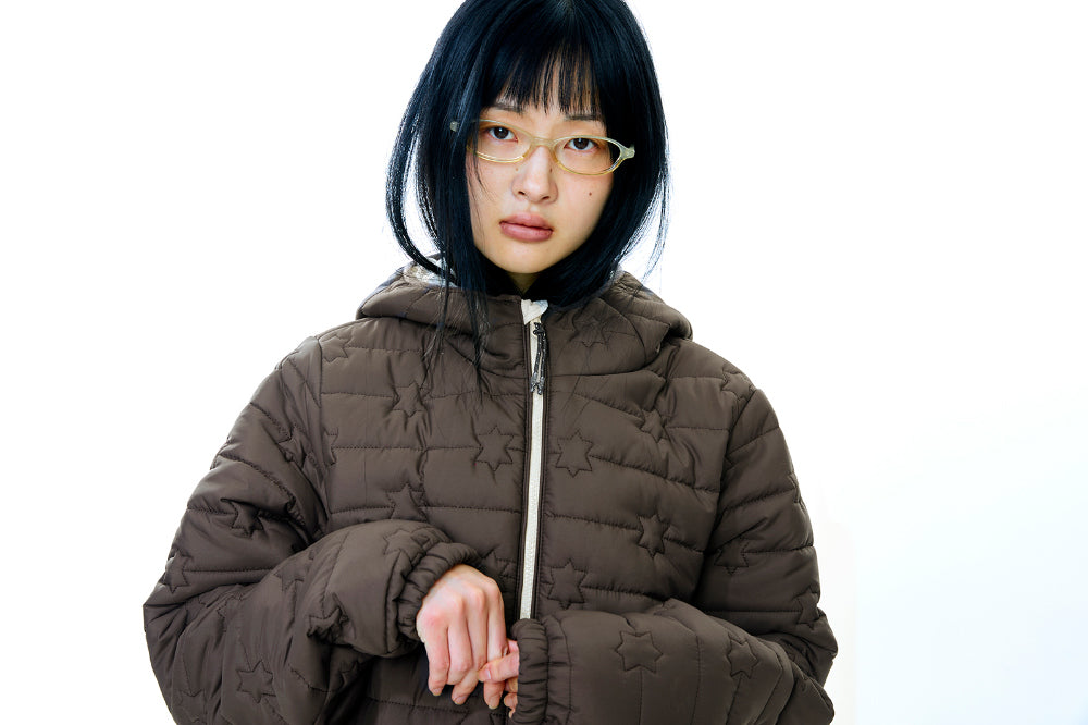 Coyseio - Fluffy Light Padded Jacket (Brown) product image 3 | TRAB K-Fashion Australia