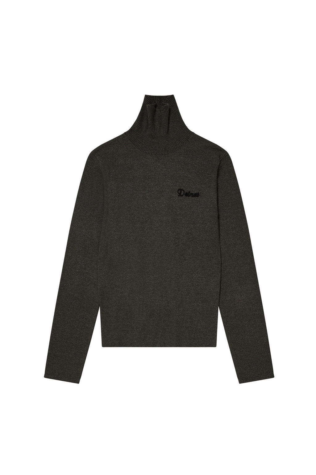 Deinet - Turtleneck Slim Knit Top (Charcoal) product image 1 | TRAB K-Fashion Australia