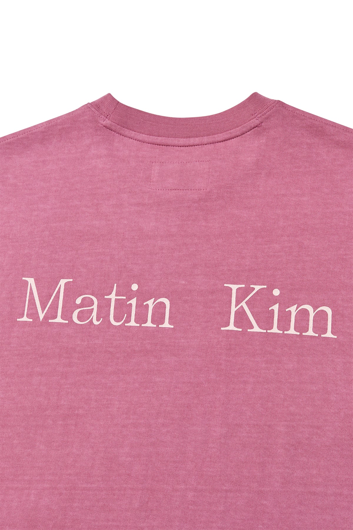 Matin Kim - Vintage Washed Logo Top (Pink) product image 4 | TRAB K-Fashion Australia