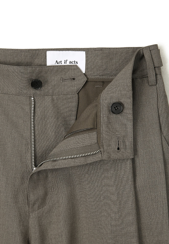 Art if acts - Wool Side Two Tuck Pants (Brown) product image 10 | TRAB K-Fashion Australia