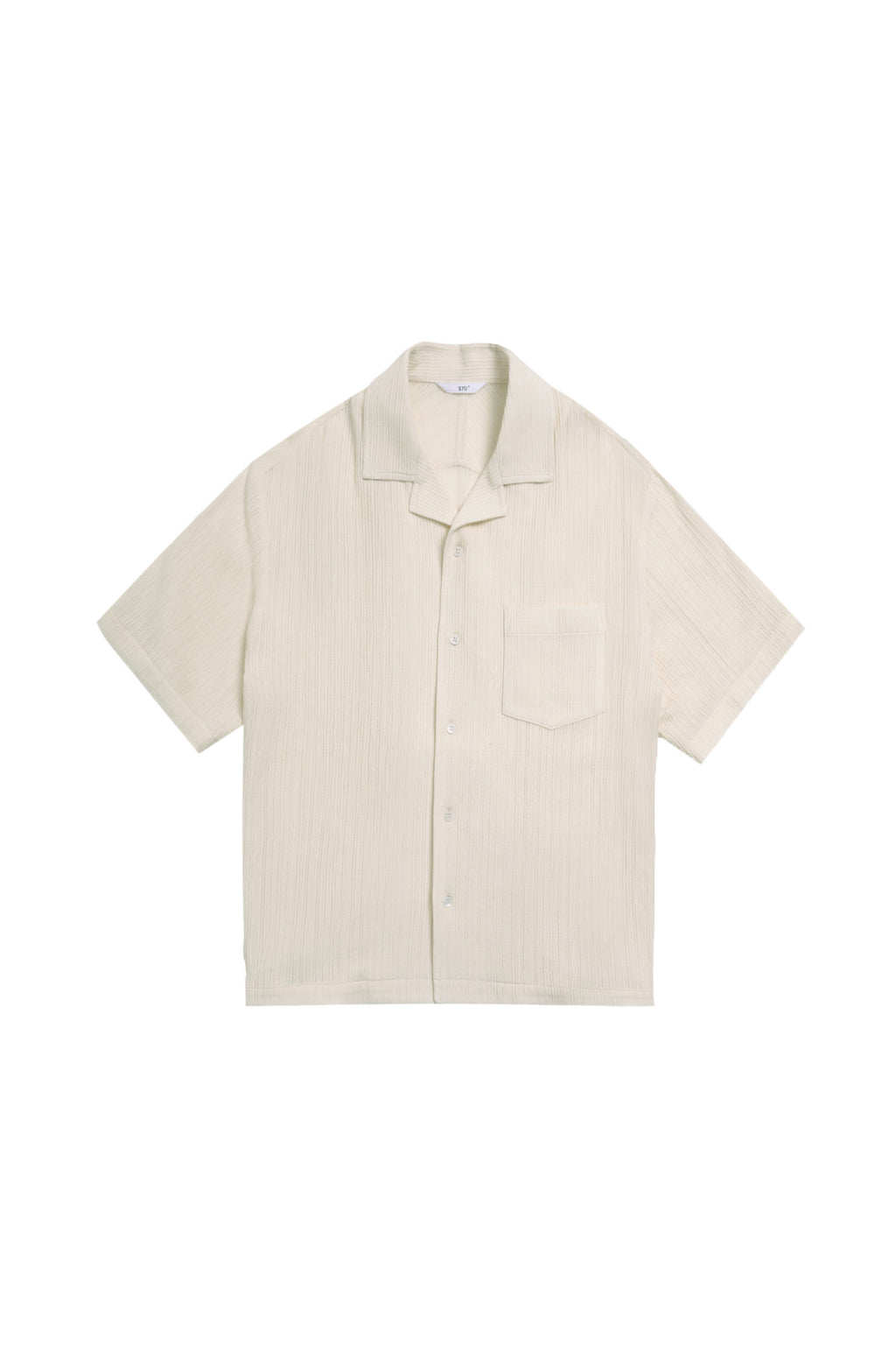 STU - Back Raglan Embo Stripe Shirt (Ivory) product image 17 | TRAB K-Fashion Australia