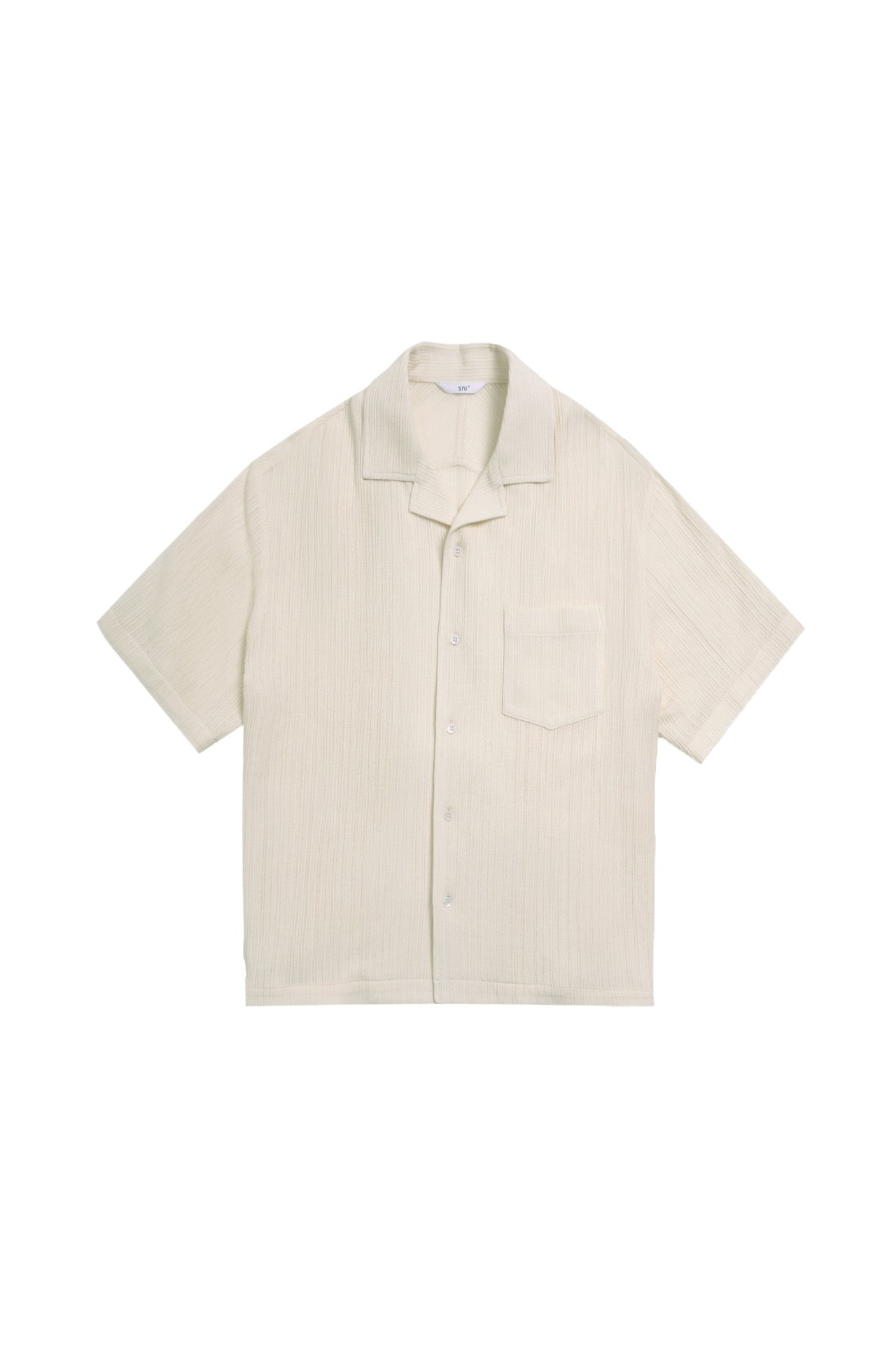 STU - Back Raglan Embo Stripe Shirt (Ivory) product image 17 | TRAB K-Fashion Australia