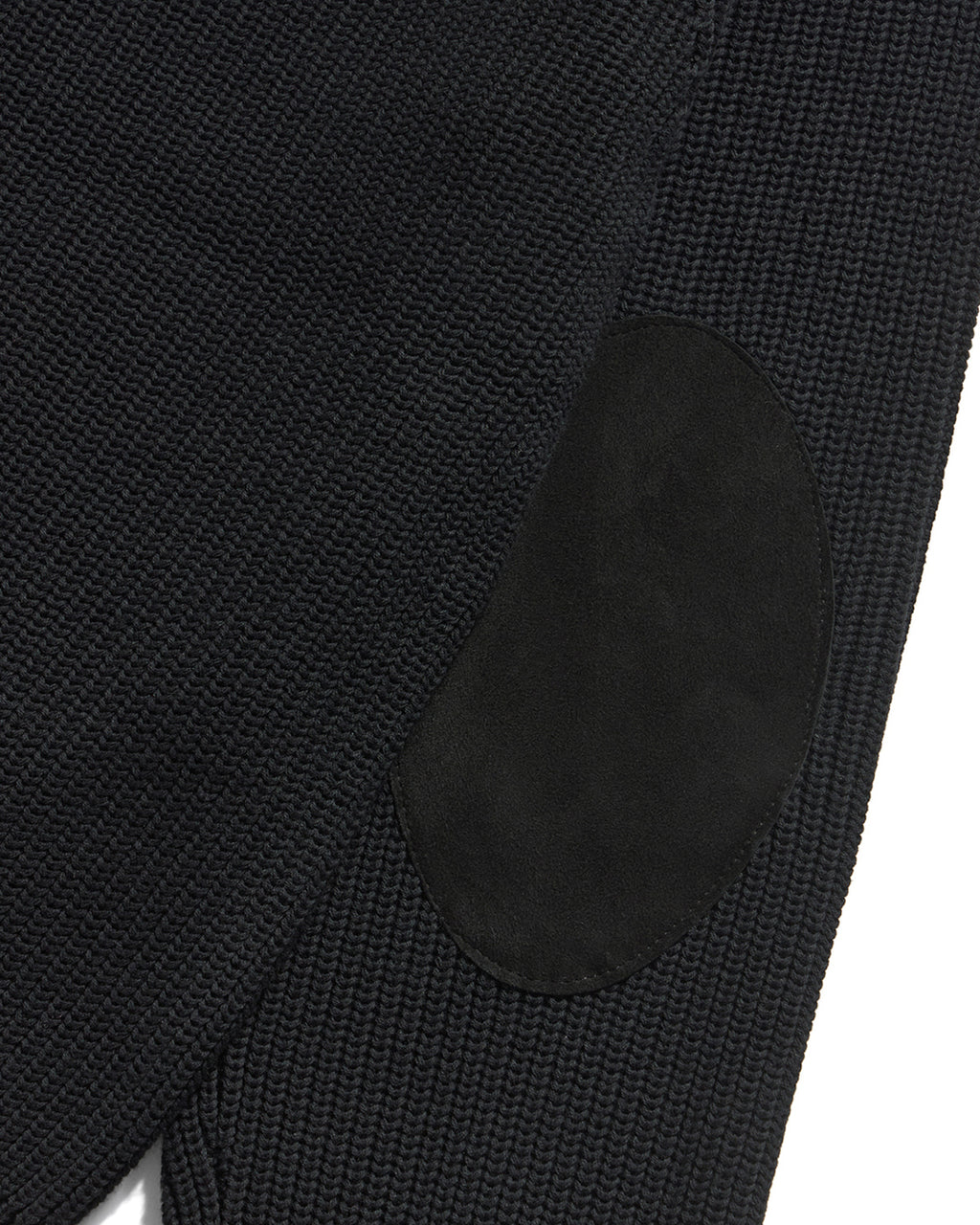 Eastlogue - Leather Patch Drivers Zip-up Knit (Black) product image 9 | TRAB K-Fashion Australia