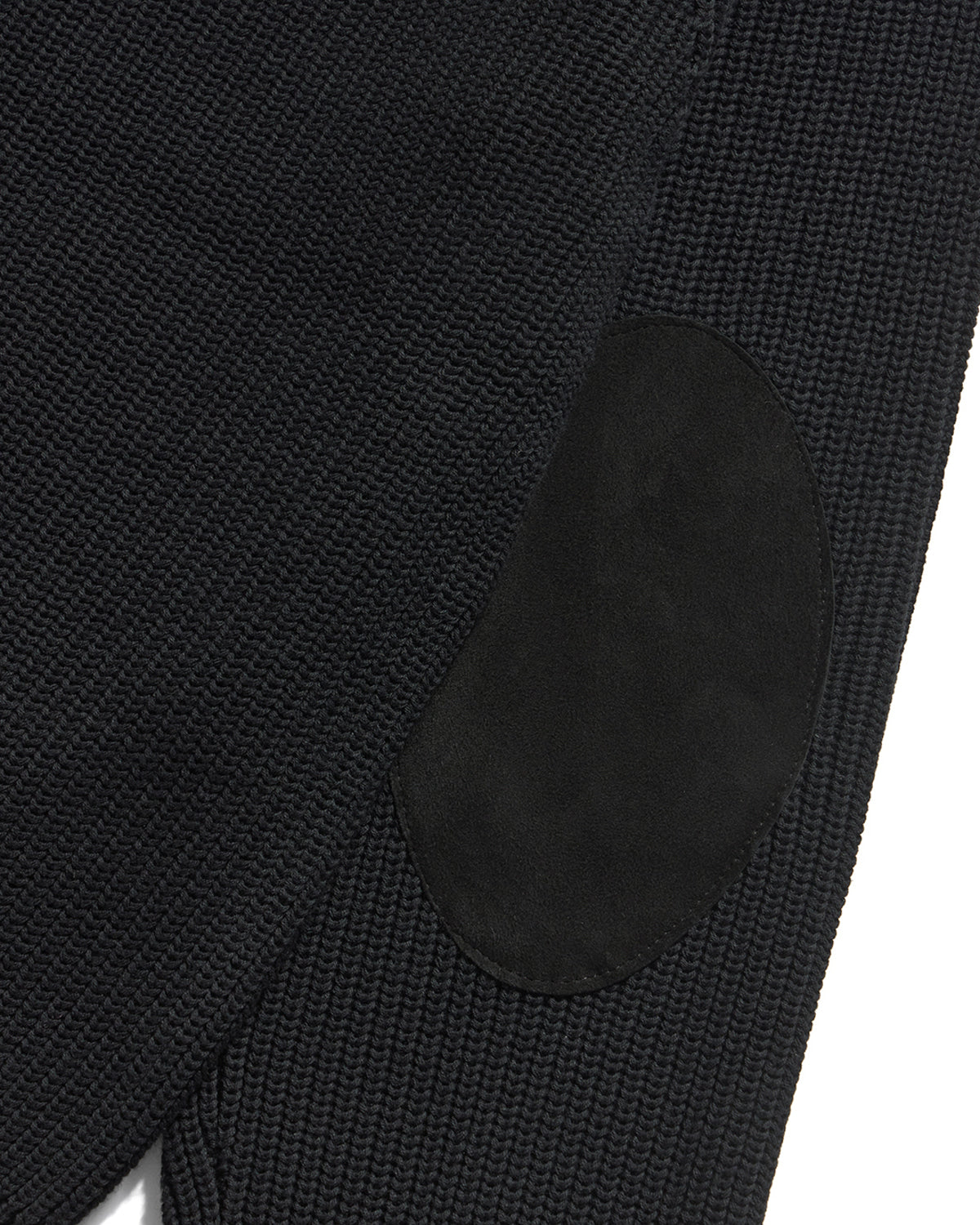 Eastlogue - Leather Patch Drivers Zip-up Knit (Black) product image 9 | TRAB K-Fashion Australia