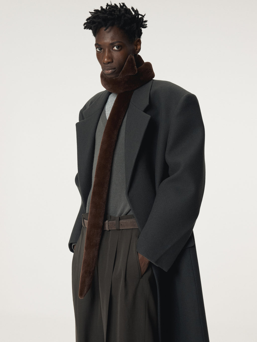 Recto - Wool Single Coat (Bluish Charcoal) product image 5 | TRAB K-Fashion Australia