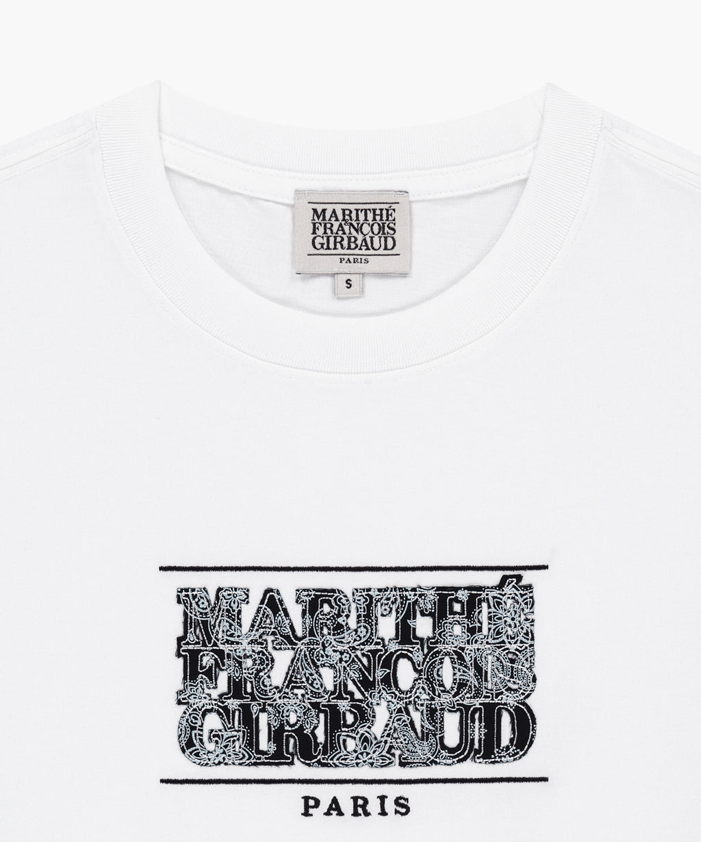 Marithe & Francois Girbaud - Bandana Classic Logo Tee (White) product image 3 | TRAB K-Fashion Australia