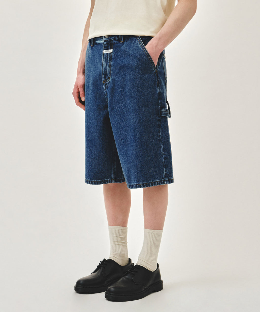 Marithe & Francois Girbaud - Bermuda Carpenter Denim Shorts (Blue) product image 1 | TRAB K-Fashion Australia
