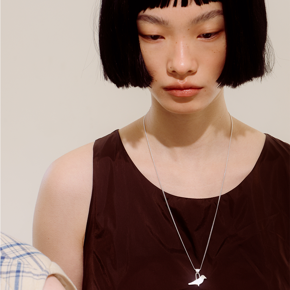 Towtow Archive - Pipi Statue Necklace (Silver) product image 5 | TRAB K-Fashion Australia