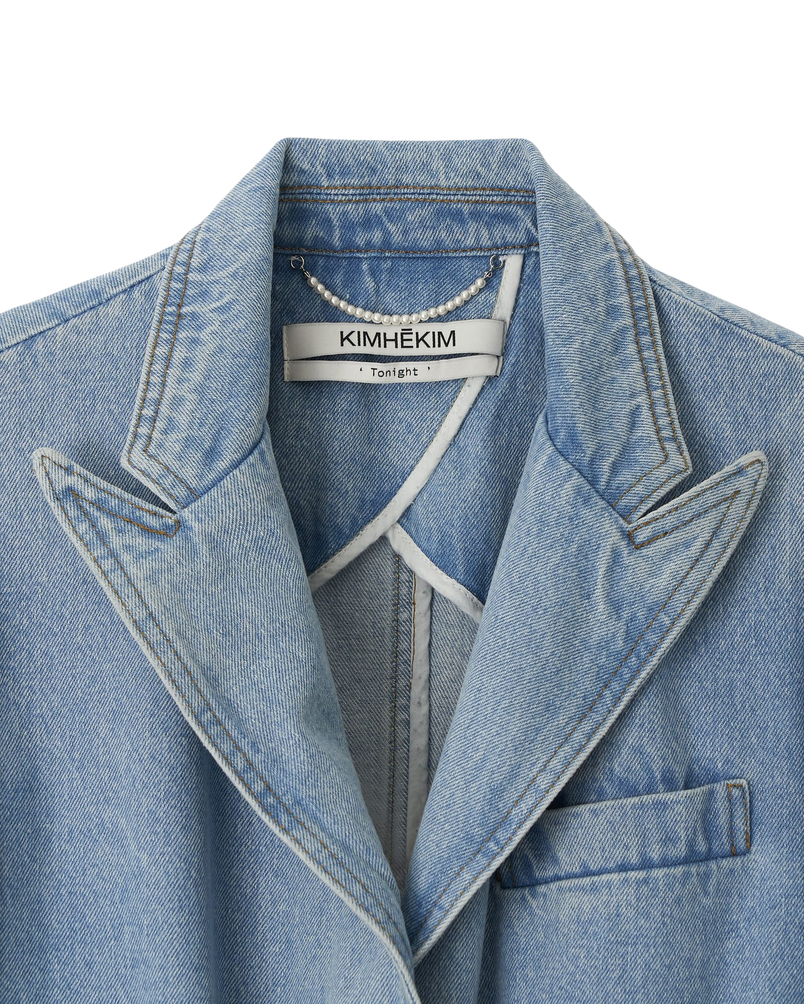 Kimhe Kim - Three Buttons Corset Single Jacket (Sky Blue) product image 5 | TRAB K-Fashion Australia