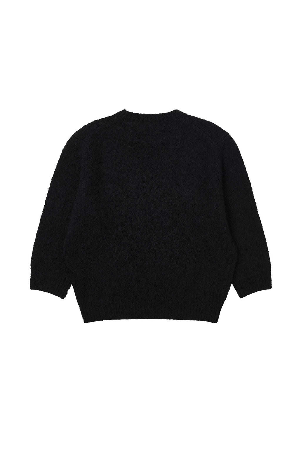 Stu - Boucle Quarter Sleeve Knit (Black) product image 18 | TRAB K-Fashion Australia