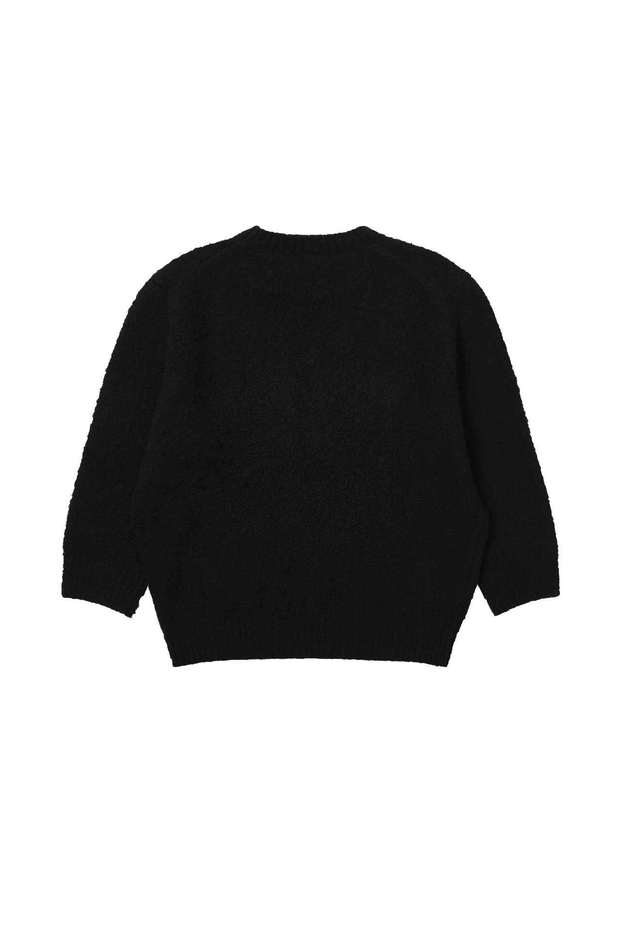 Stu - Boucle Quarter Sleeve Knit (Black) product image 18 | TRAB K-Fashion Australia