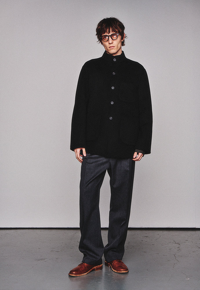 Art if acts - Handmade High Collar Coat (Black) product image 5 | TRAB K-Fashion Australia
