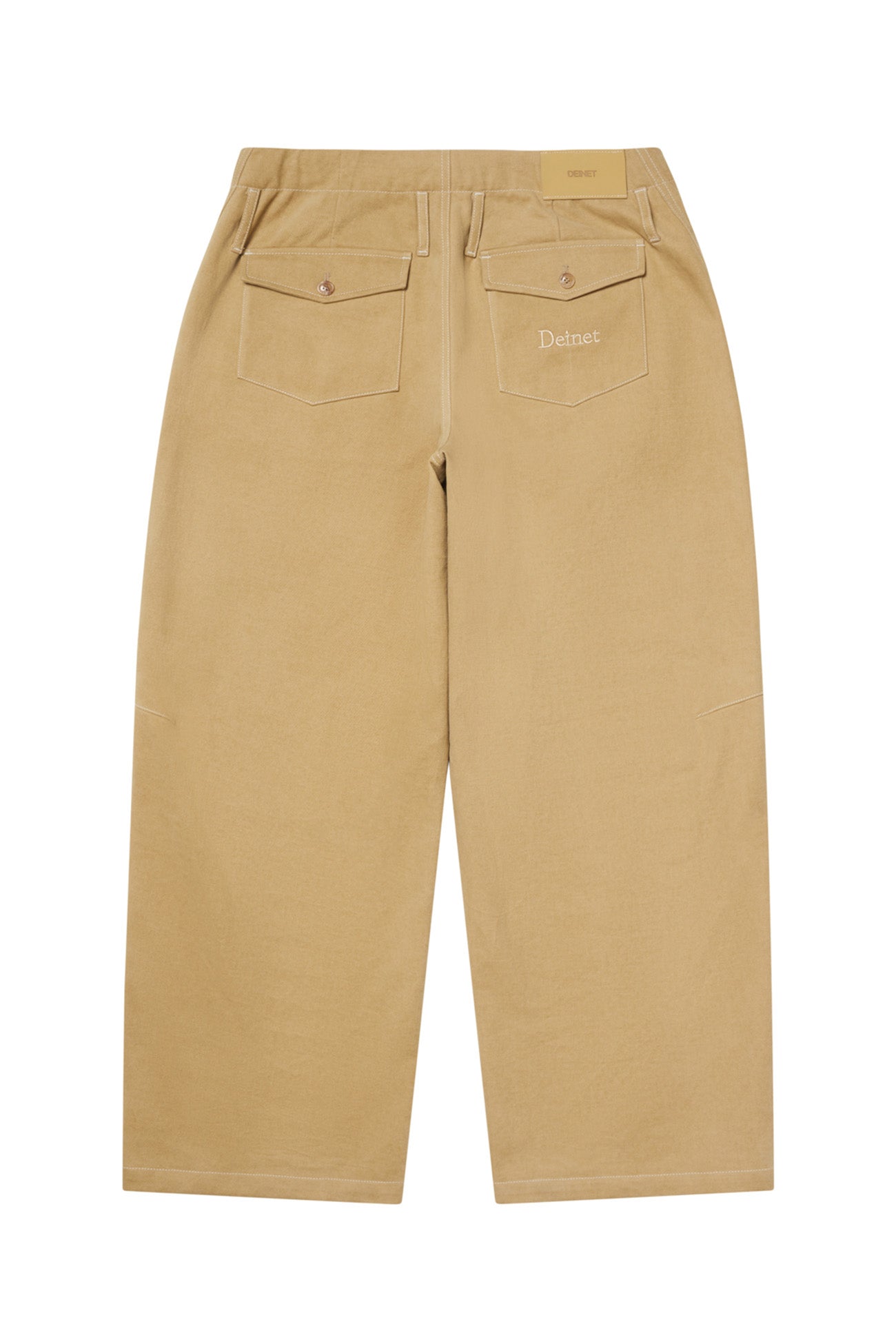 Deinet - Peach Cotton Curved Pants (Beige) product image 8 | TRAB K-Fashion Australia