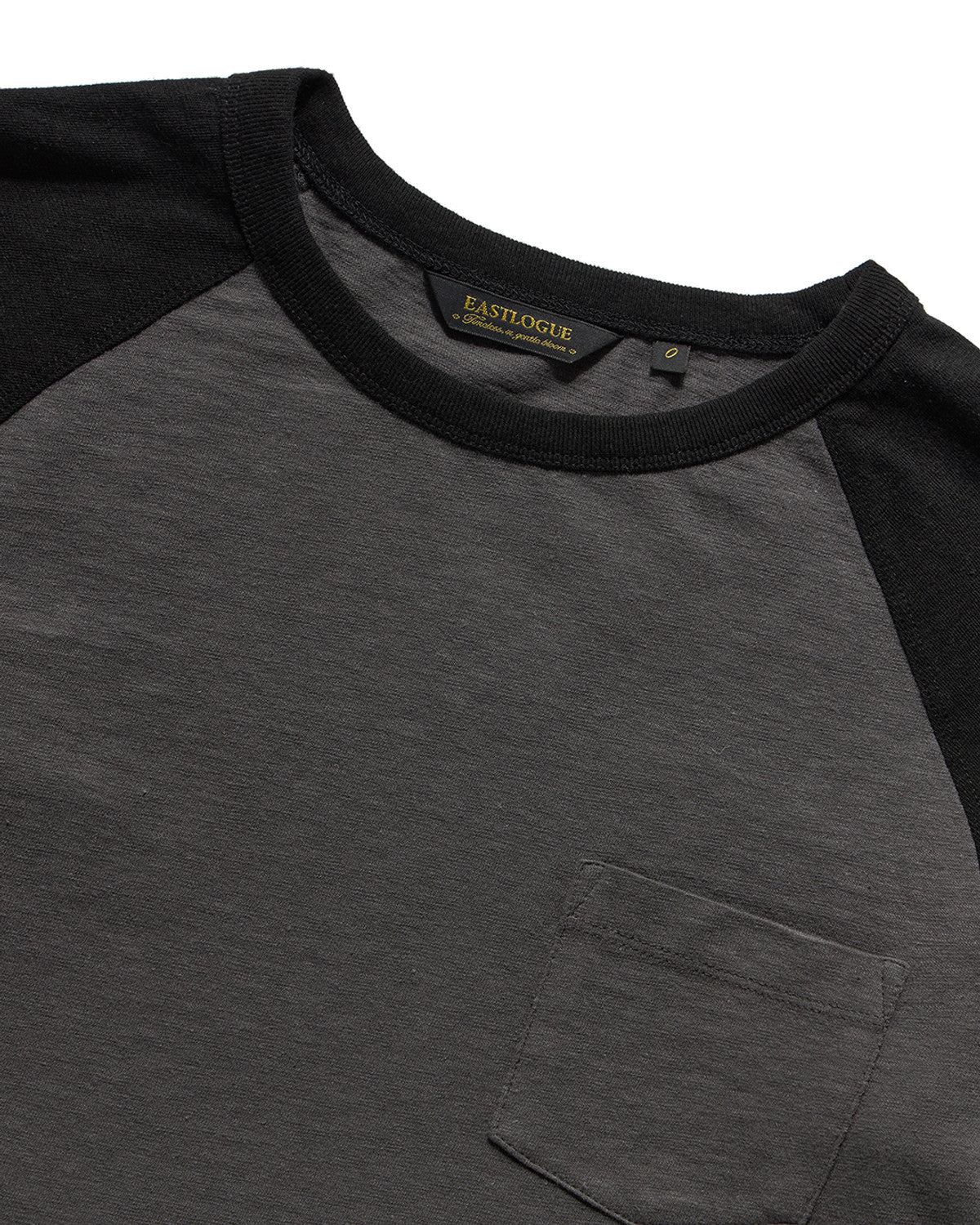 Eastlogue - Raglan Ringer L.s T-shirts (Black & Charcoal) product image 4 | TRAB K-Fashion Australia