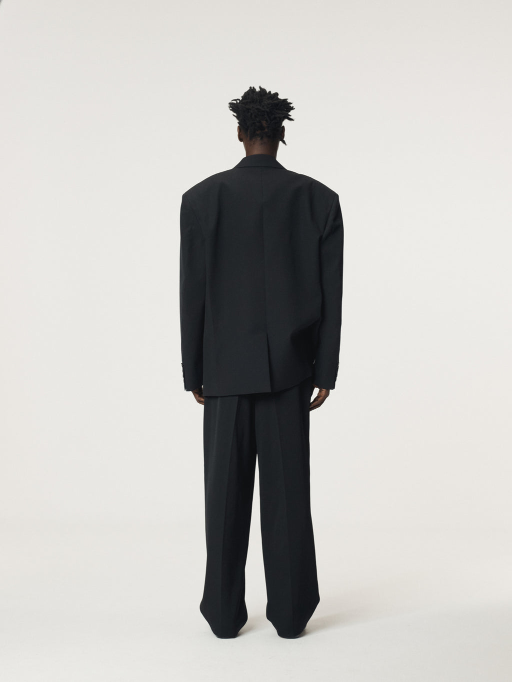 Recto - Structured Wool Blend Single Jacket (Black) product image 4 | TRAB K-Fashion Australia