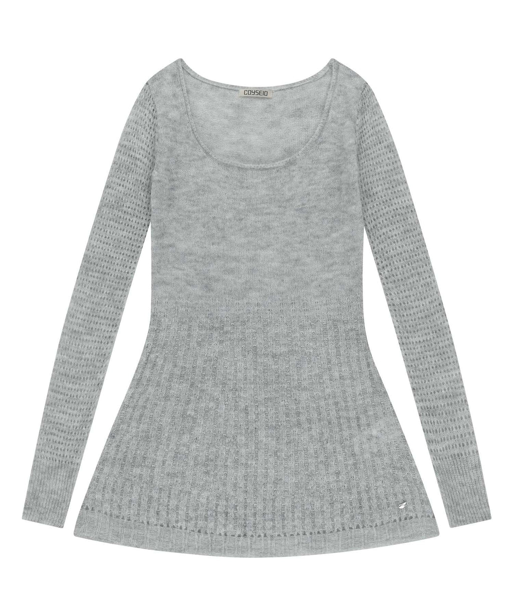 Coyseio - Soft Bell Knit (Light Grey) product image 1 | TRAB K-Fashion Australia