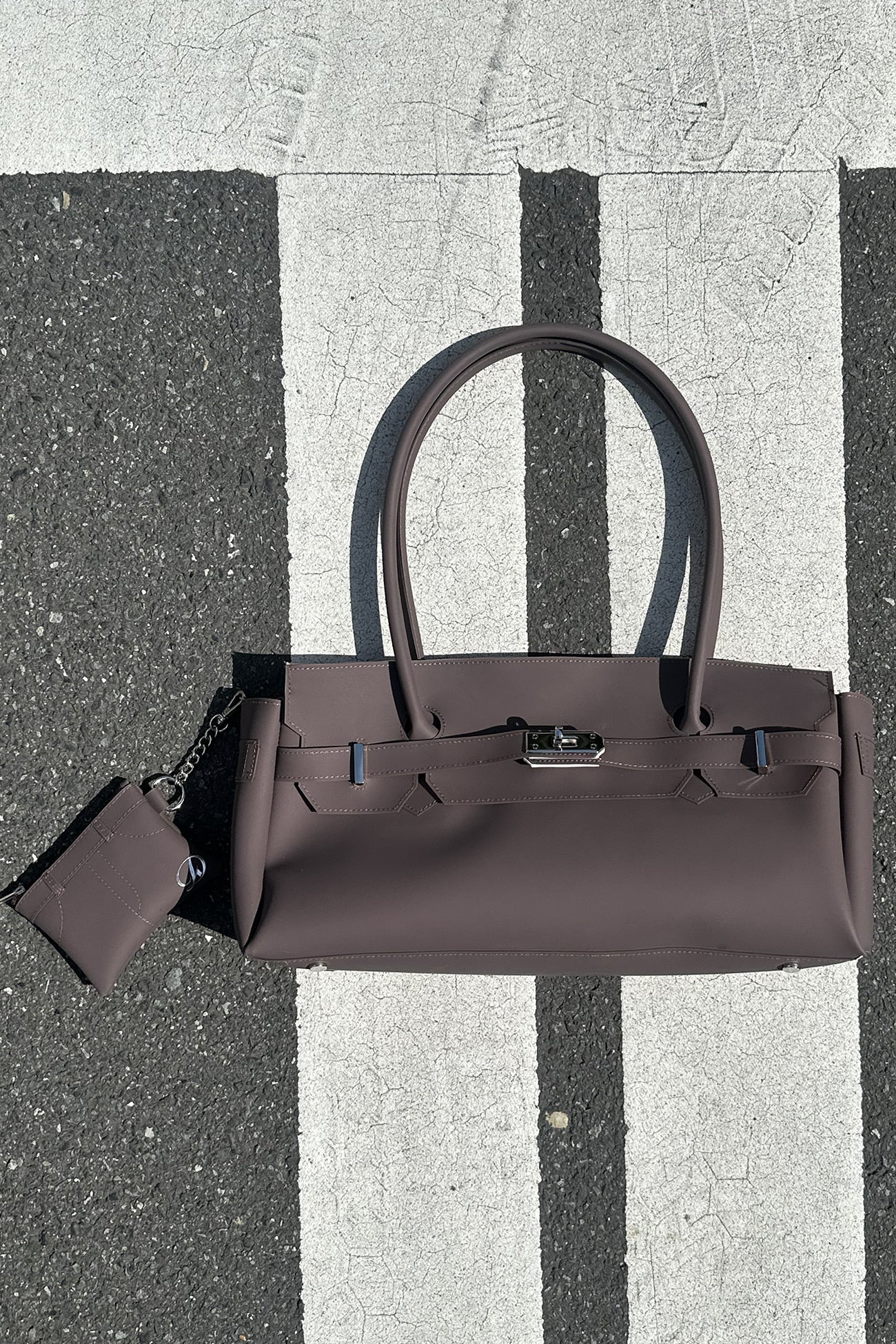 Deinet - [free Card Wallet] Jelly Two-Way Bag (Brown) product image 6 | TRAB K-Fashion Australia