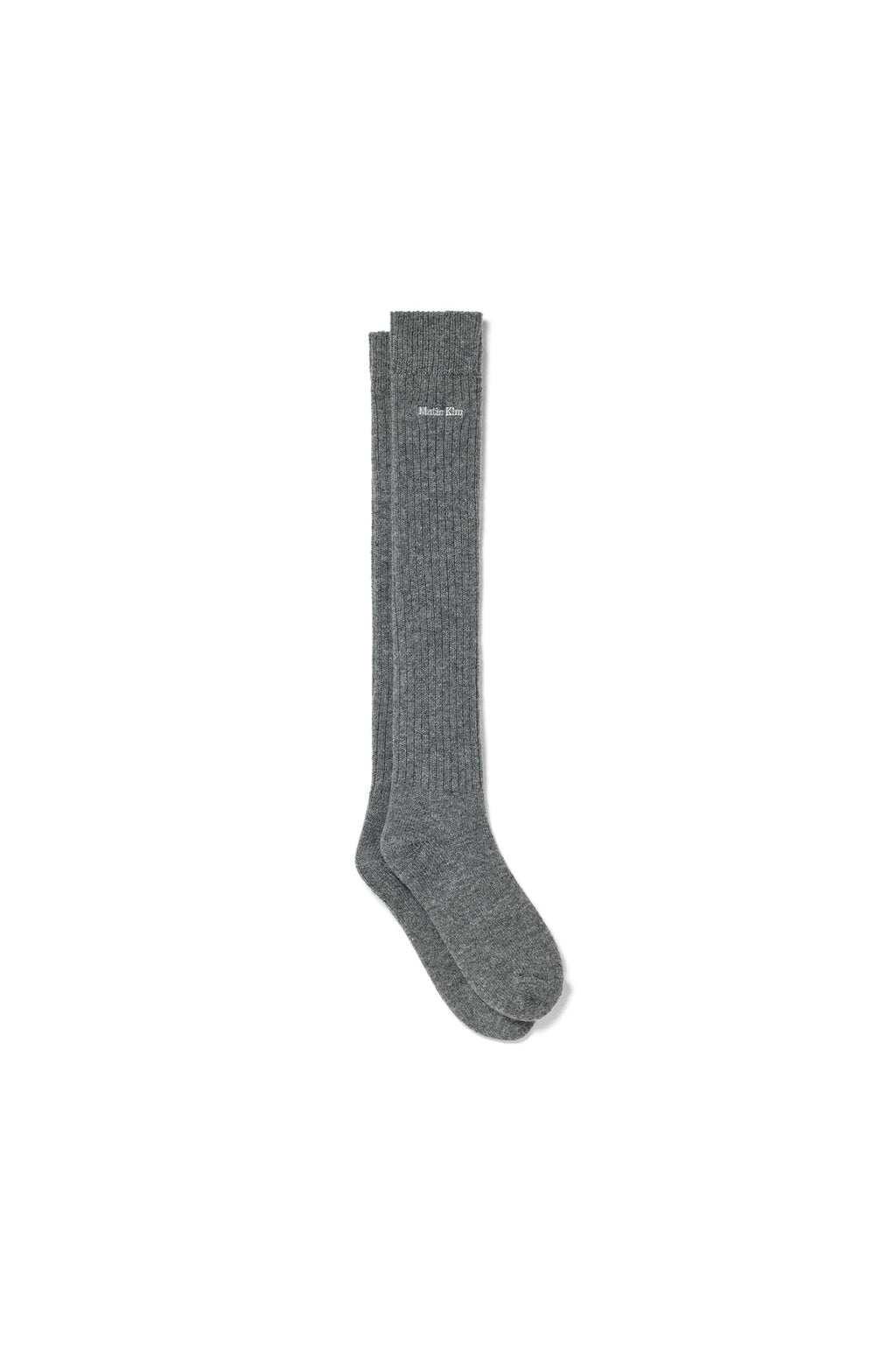 Matin Kim - Wool Blend Knee Socks (Grey) product image 4 | TRAB K-Fashion Australia