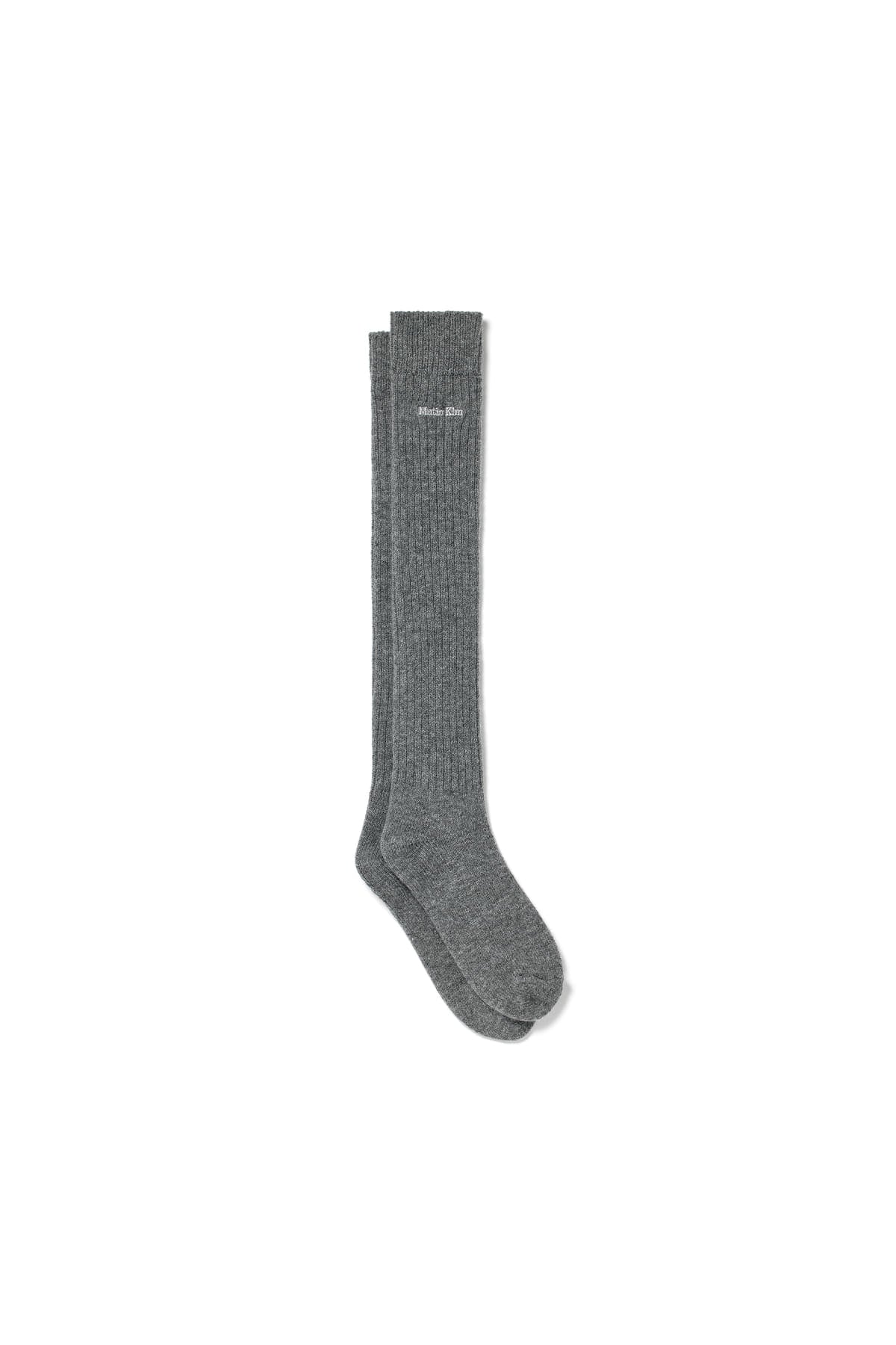 Matin Kim - Wool Blend Knee Socks (Grey) product image 4 | TRAB K-Fashion Australia